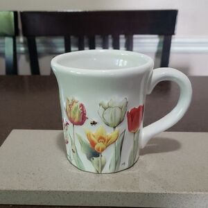 Hallmark Nature’s Sketchbook Marjolein Bastin 3D Tulip Flowers Bees Mug Cup